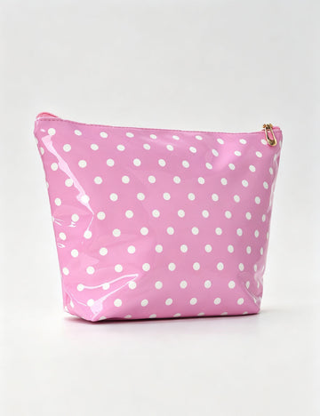Large Polka Dot Cosmetic Bag - DippedShop Wholesale - #9827
