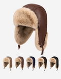 Vintage Faux Fur Earflap Trapper Hat 6W6HAT665