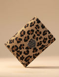 Vintage Leopard Print Tri-Fold Credit Card Wallet 6S10BWB85
