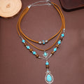 Multi-Layer Wooden Bead Necklace - DippedShop Wholesale - #1571