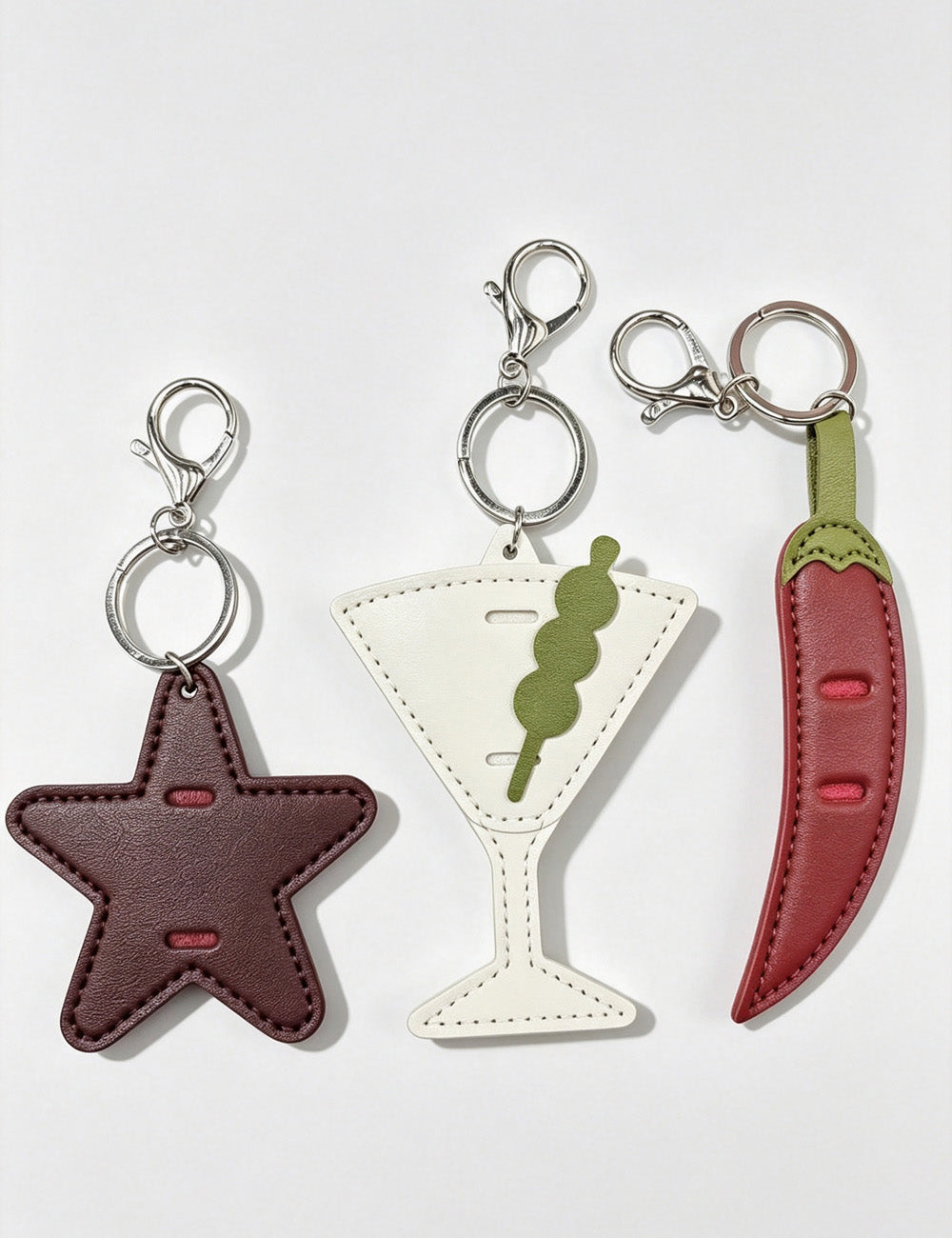 Leather Keychain Bag Charm - DippedShop Wholesale - #0339