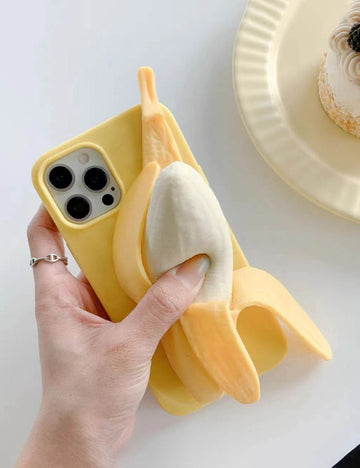 Cute Unique 3D Banana Soft Silicone iPhone Case 6Z13HPC214
