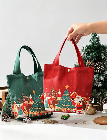 Canvas Apple Drawstring Bag - DippedShop Wholesale - #8451