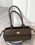 Vintage Quilted Faux Suede Baguette - DippedShop Wholesale - #0531