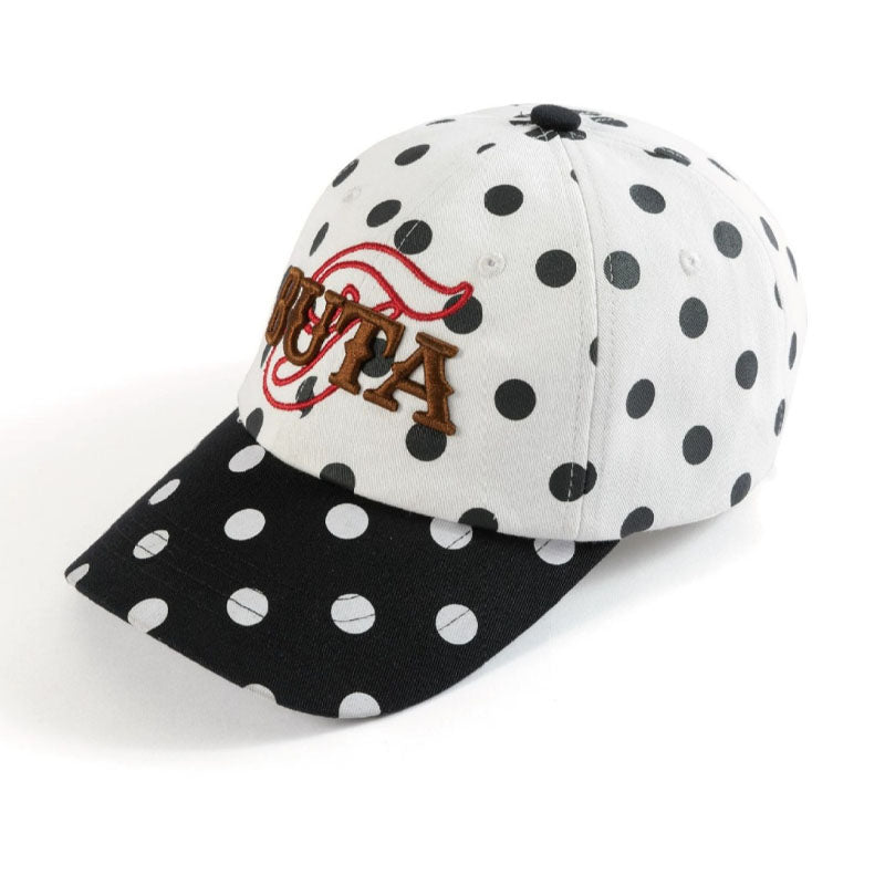 Embroidered Polka Dot Baseball Cap - DippedShop Wholesale - #4691