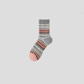 Fair Isle Crew Socks - DippedShop Wholesale - #7123