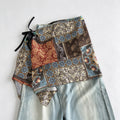 Trendy Floral Print Tie Waist Wrap Hip Scarf 6W1SL45