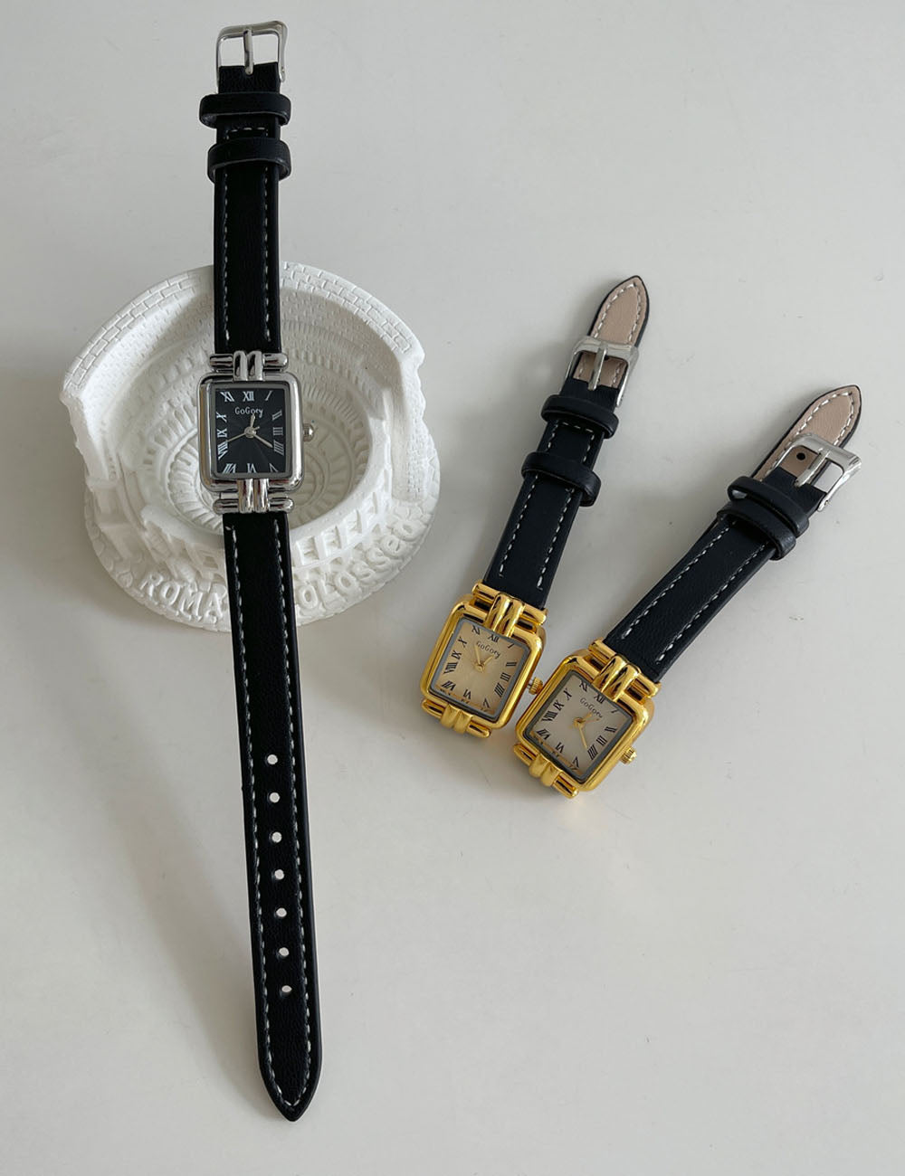 Leather Roman Numeral Watch - DippedShop Wholesale - #5155
