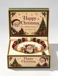 Colorful Crystal Christmas Tree Charm Beaded Bracelet 6W6JBR650