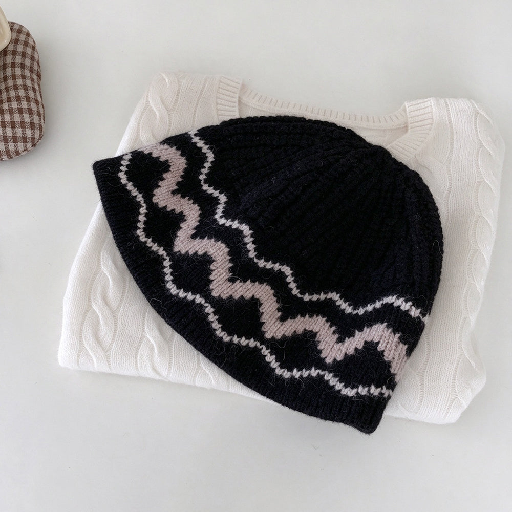 Fair Isle Knit Beanie - DippedShop Wholesale - #8467