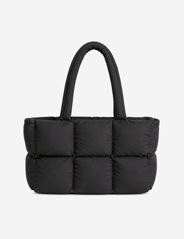 Simple Solid Color Soft Puffer Tote Bag 6W10BBG1801