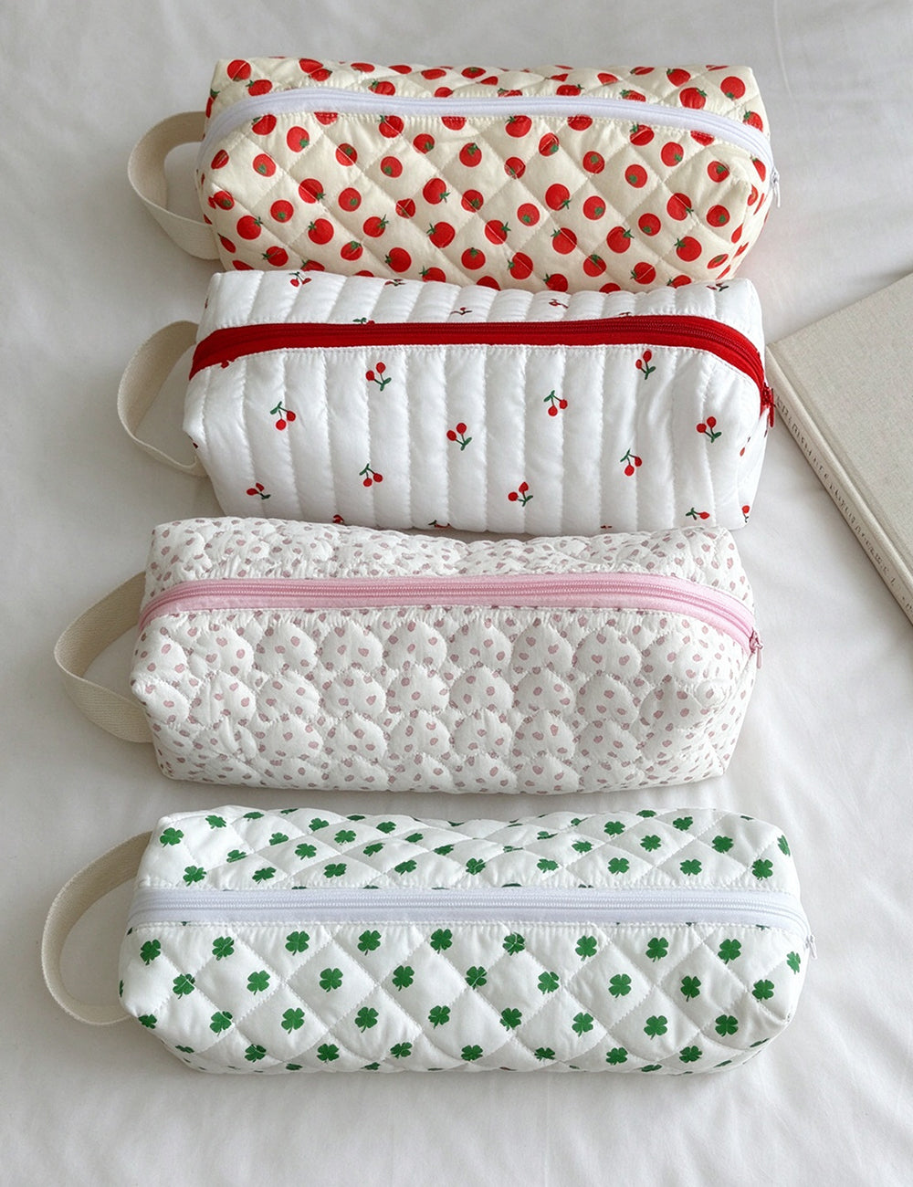 Strawberry Quilted Cosmetic Bag - DippedShop Wholesale - #7075
