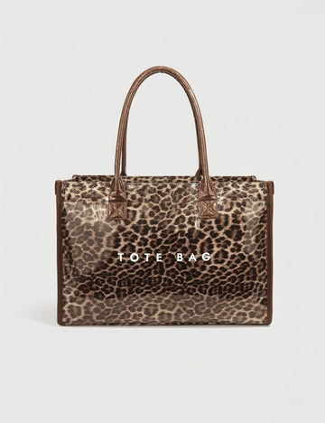 Simple Leopard Print Large Capacity Tote Bag 6W10BBG1960