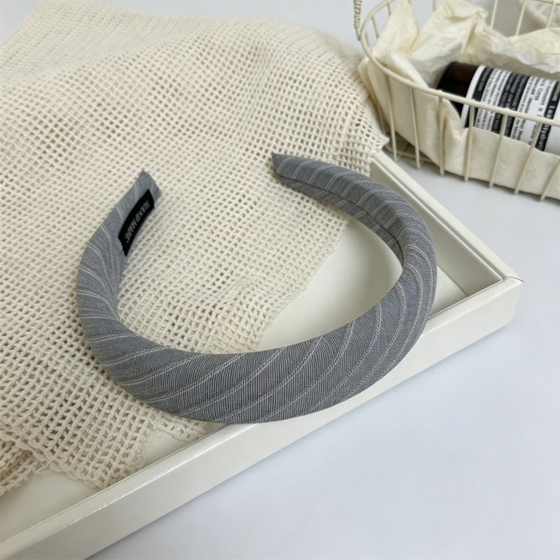 Slouchy Color Block Striped Fabric Wide Headband 6W6HBD323