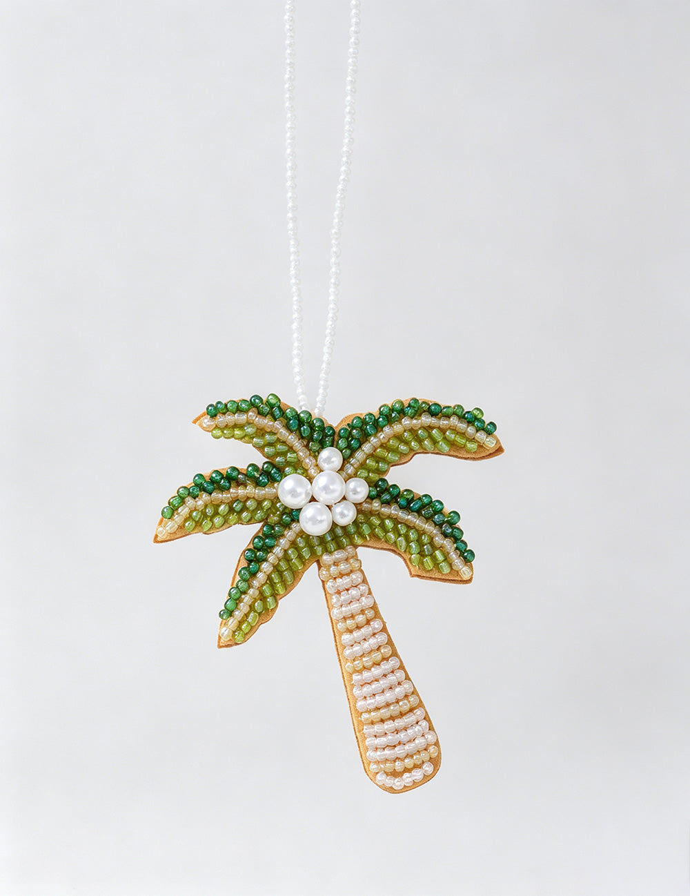 Beaded Coconut Tree Bag Charm - DippedShop Wholesale - #2915