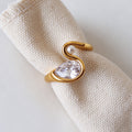 Swan Pearl Ring - DippedShop Wholesale - #5043