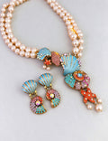 Stylish Rhinestones Brid Pendant Pearl Chain Necklace 6W6JNC934