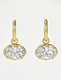 Elegant Rhinestones Pendant Hoop Earrings 6W6JER585
