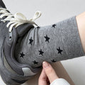 Heart Print Cotton Crew Socks - DippedShop Wholesale - #5171
