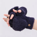 Convertible Fingerless Faux Fur Gloves - DippedShop Wholesale - #2883