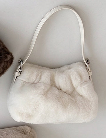 Fashion Fluffy Faux Fur Cloud Shoulder Bag 6W10BBG2395