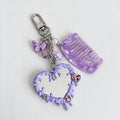 Heart Mirror Bag Charm - DippedShop Wholesale - #1331
