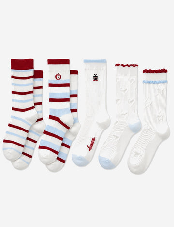 Striped Slouchy Socks - DippedShop Wholesale - #6627