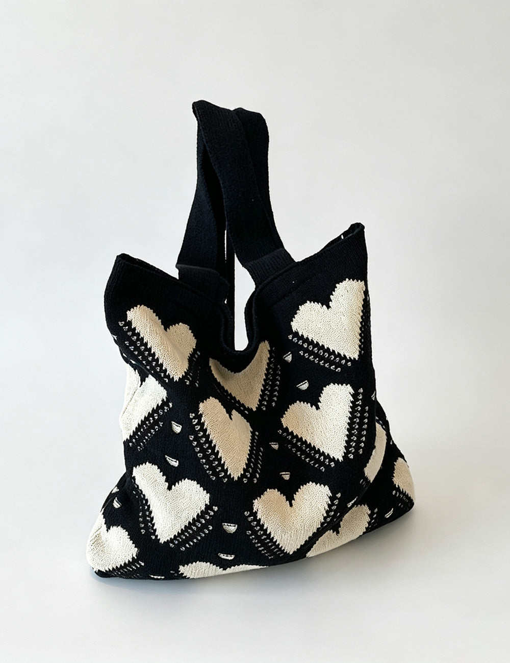 Stylish Heart Print Large Capacity Shoulder Bag 6W10BBG1765