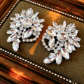 Full Rhinestone Heart Geometric Stud Earrings 6W6JER763