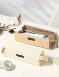 Minimalist Solid Color Pencil Case with Handle 6S10BOB1062