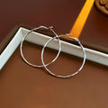 Chunky Gold Plated Geometric Statement Hoop Earrings 6W6JER714