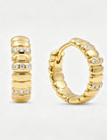 Stylish Snake-bone Rhinestones Hoop Earring 6W6JER584