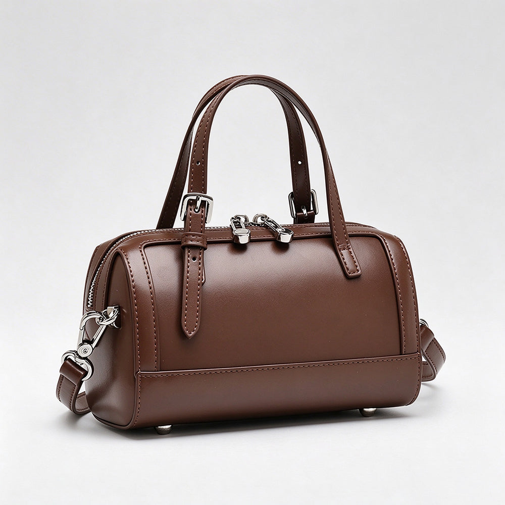 Vintage Glossy Leather Mini Barrel - DippedShop Wholesale - #5507
