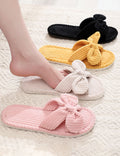 Open Toe Bow Slippers - DippedShop Wholesale - #1427