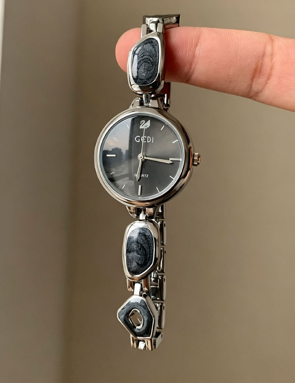 Vintage Agate Quartz Watch - DippedShop Wholesale - #3347