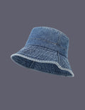 Vintage Wash Faded Denim Bucket Hats MK2COK6W6HAT376
