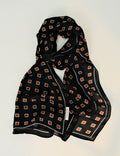 Minimalist Color Block Polka Dots Silk Scarf 6W6NSI224