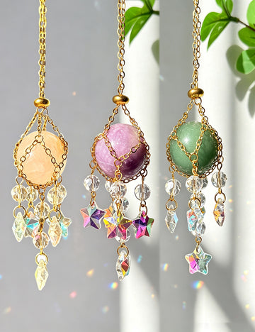 Crystal Suncatcher Window Hanging - DippedShop Wholesale - #2179