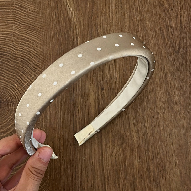 Minimalist Satin Polka Dot Non-Slip Headband 6W6HBD299