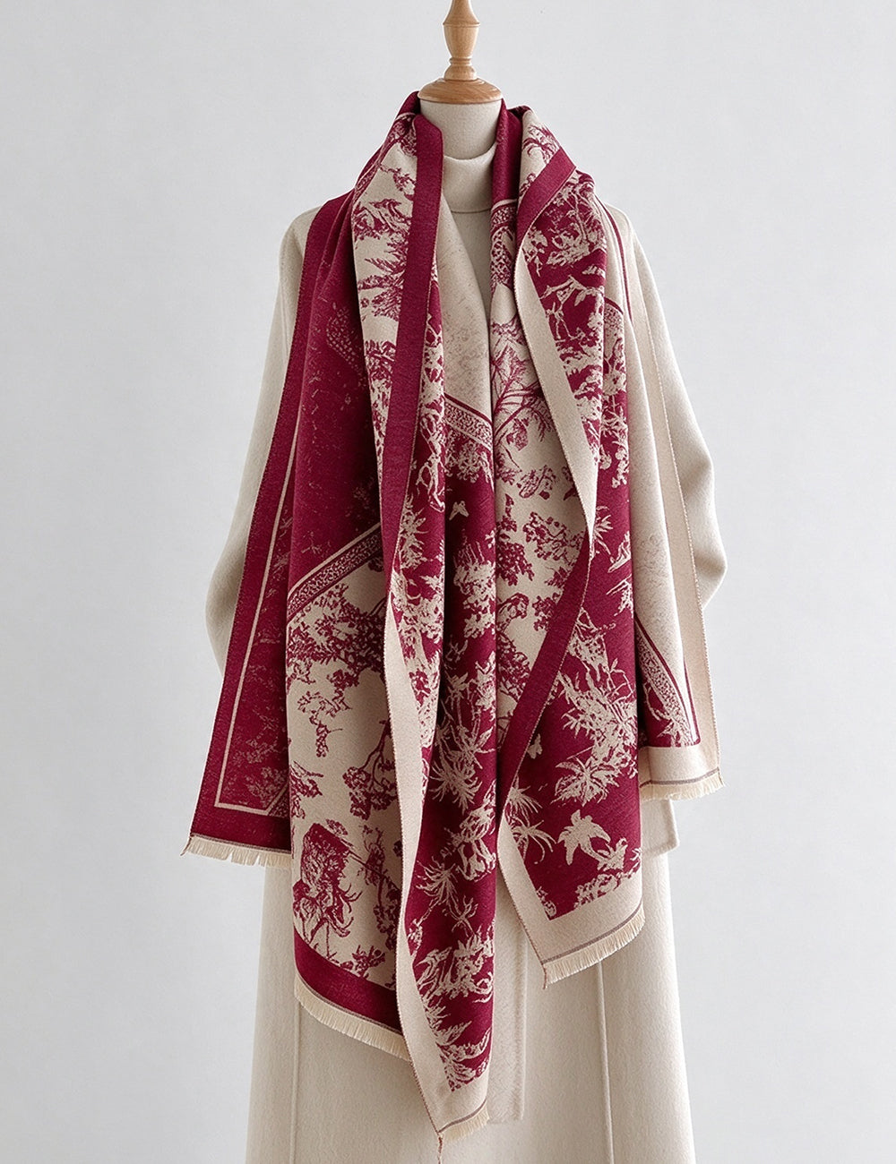 Reversible Animal Print Shawl Scarf - DippedShop Wholesale - #0163