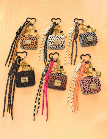 Stylish Leopard Handbag Pendant Keychain Bag Charm 6W10BBC378