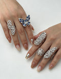 Butterfly Rhinestone Open Ring - DippedShop Wholesale - #5347