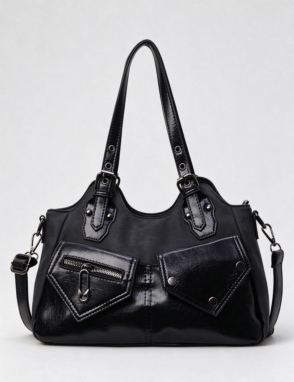 Vintage Punk Utility Multi-Pocket Tote - DippedShop Wholesale - #0323