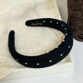 Vintage Polka Dots Non-Slip Wide Headband 6W6HBD327