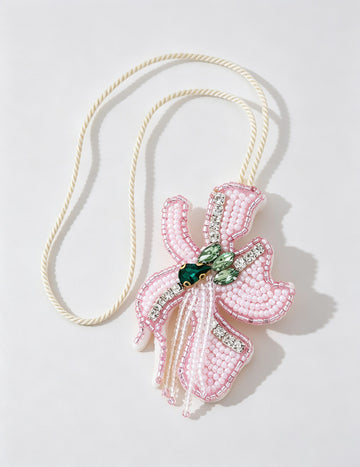 Sweet Rhinestones Floral Pendant Keychain Bag Charm 6W10BBC776
