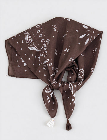 Bohemian Soft Paisley Print Headscarf Square Scarf 6W6NSC213