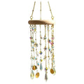 Iridescent Crystal Star Moon Tassel Suncatcher Wind Chime 6H7HLS217