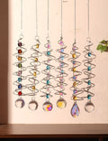 Creative Iridescent Crystal Ball Spiral Hanging Suncatcher MK2CZAS6H7HLS66