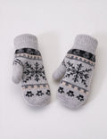 Snowflake Knit Mittens - DippedShop Wholesale - #7859