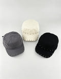 Retro Rivet Studded Flat-Top Baseball Cap 6W6HAT778